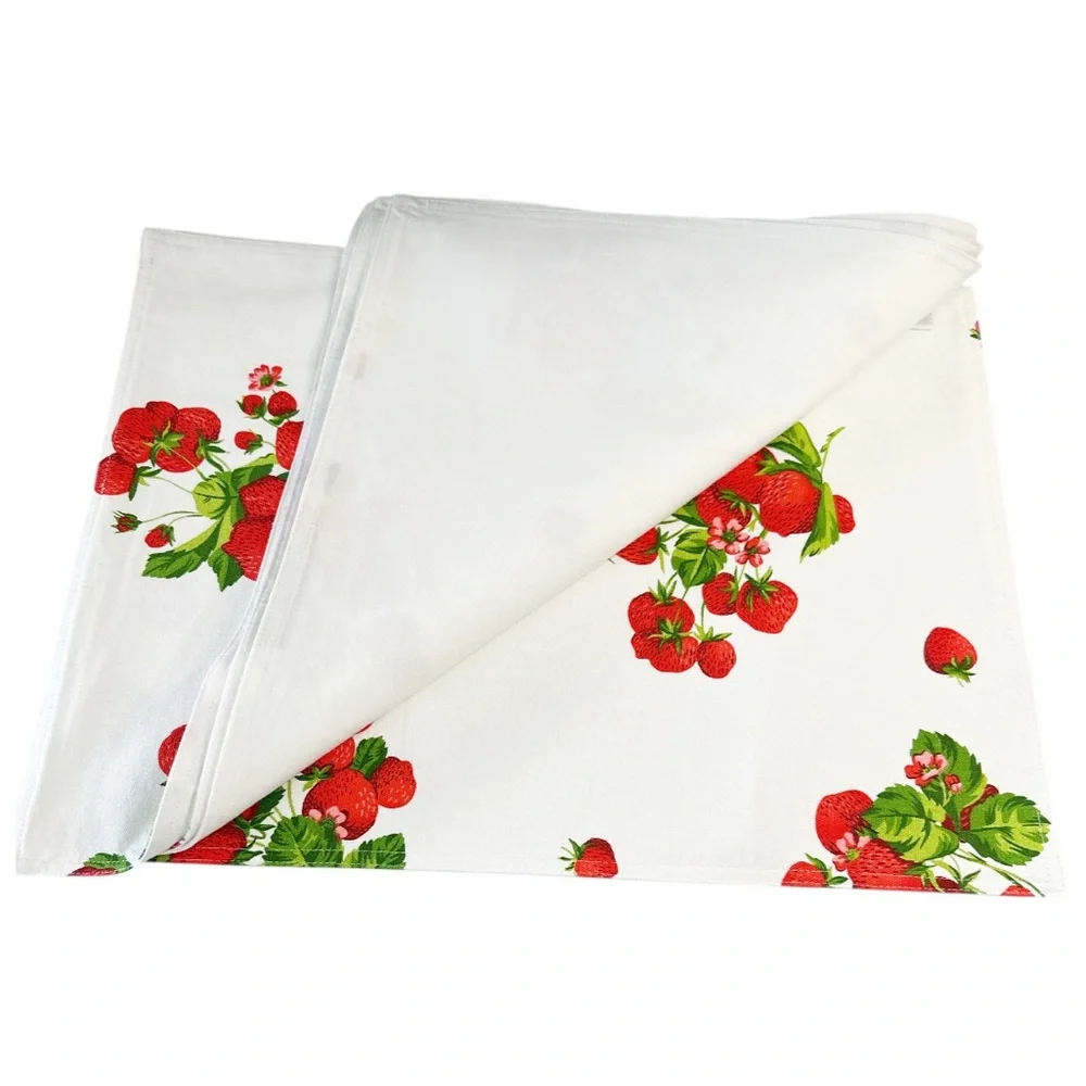 NEW April Cornell STRAWBERRY Design Placemats Set/4